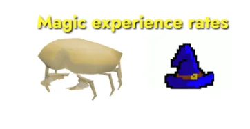 Experience rates when training magic with Sand crabs