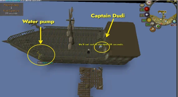 Location of Captain Dudi in Tempoross