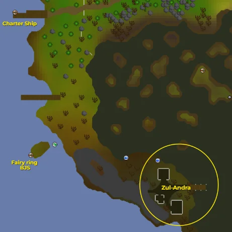 location of Zulrah.webp location of Zulrah