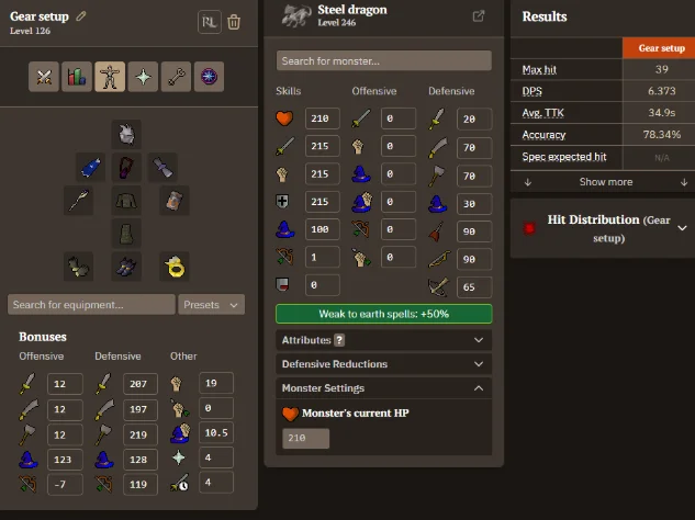 Magic gear setup for steel dragon.webp Magic gear setup for steel dragon