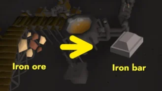 smelting iron bar.webp smelting iron bar