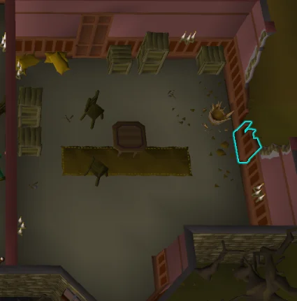 damaged wall in Manor.webp damaged wall in Manor