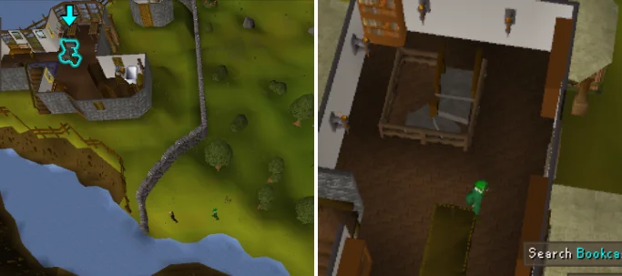 Ladder in waterfall quest.webp Ladder in waterfall quest