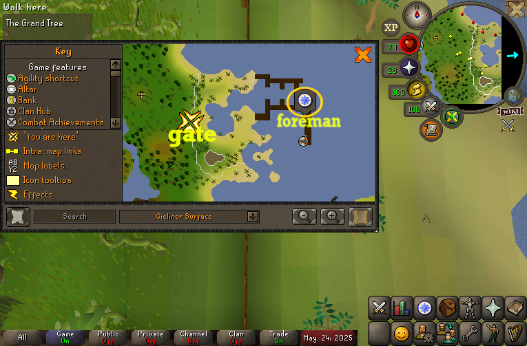 Foreman's location Foreman's location