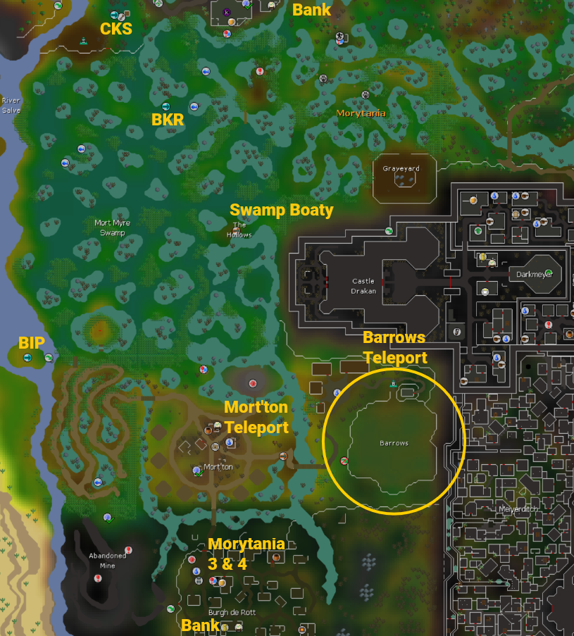 OSRS different ways to teleport and go to barrows OSRS different ways to teleport and go to barrows