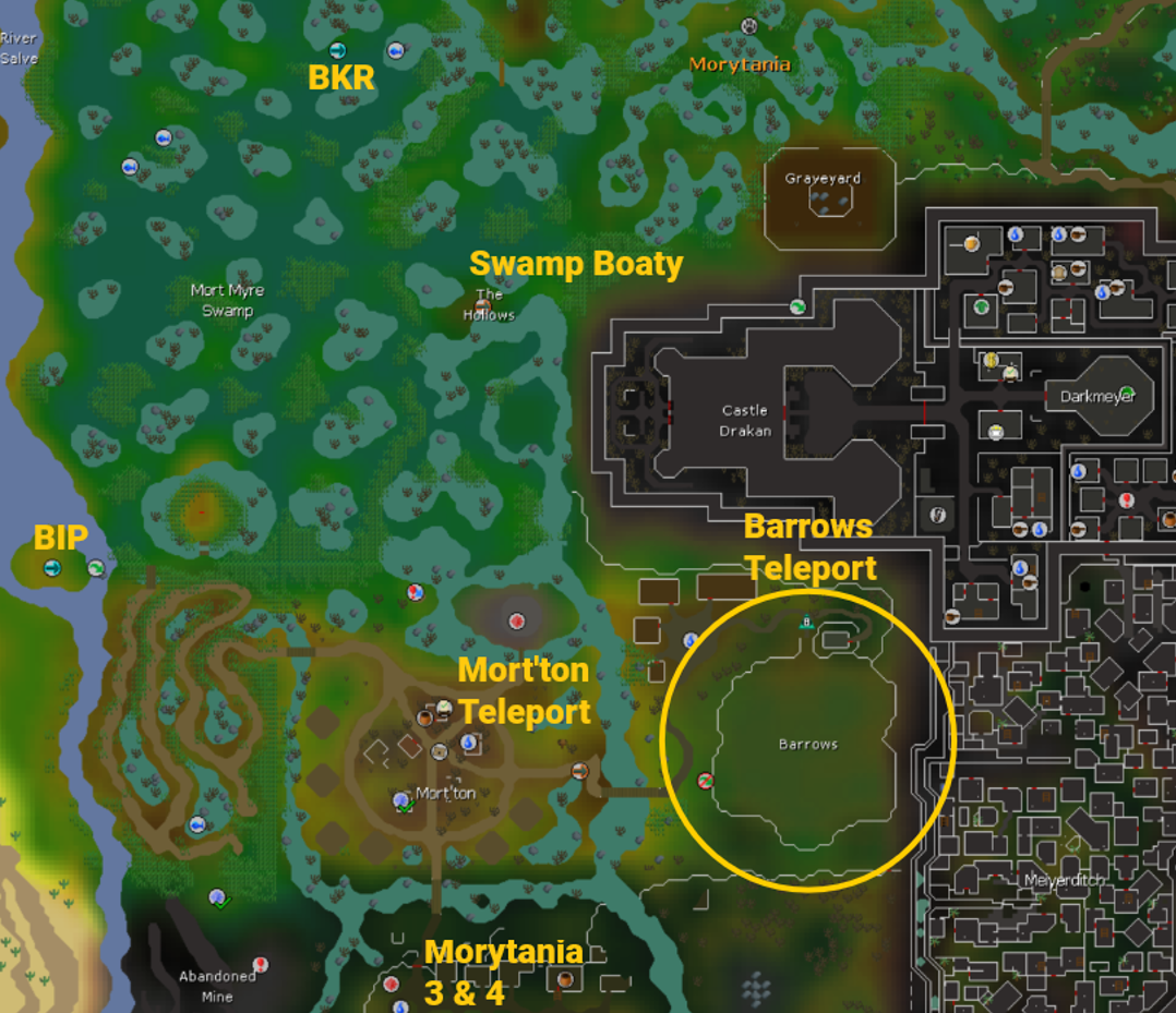 OSRS all the different ways to teleports & go to barrows.webp