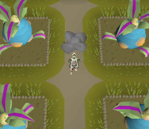 casting humidify spell at tithe farm to fill all watering cans.webp