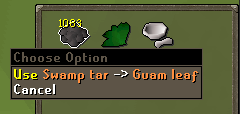 using swamp paste on guam leaf for 1.5 tick method.webp