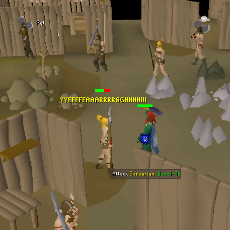 killing barbarians close to edgeville fishing spot for free food.webp
