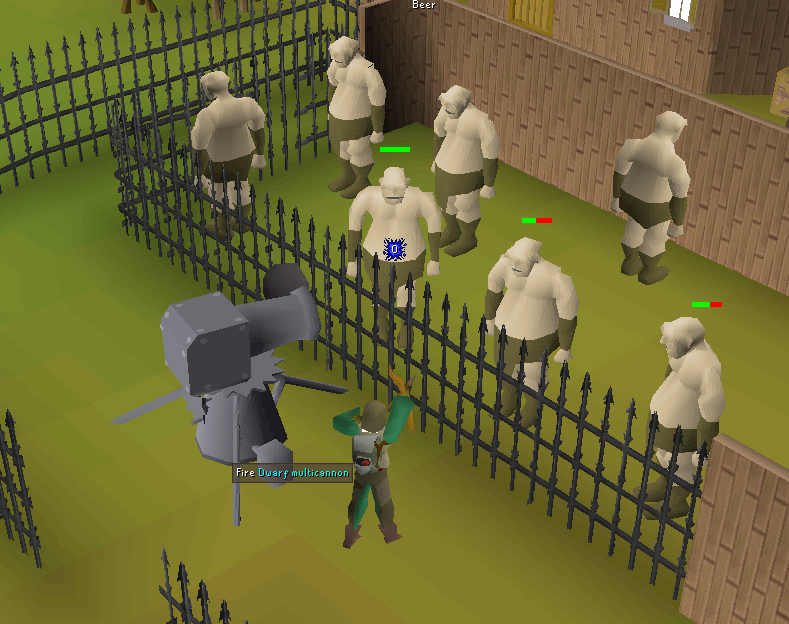 using cannon at ardougne ogres for ranged exp in early game p2p ranged guide.webp