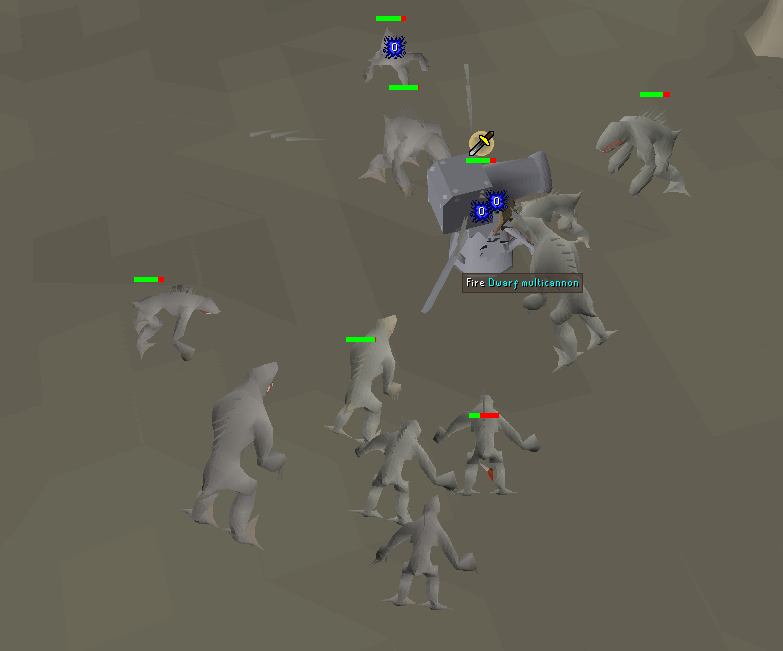 using cannon at daganoths location with protect from melee - p2p fastest ranged guide 1-99.webp