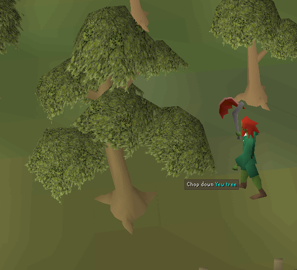 chopping down a yew tree at woodcutting guild.webp