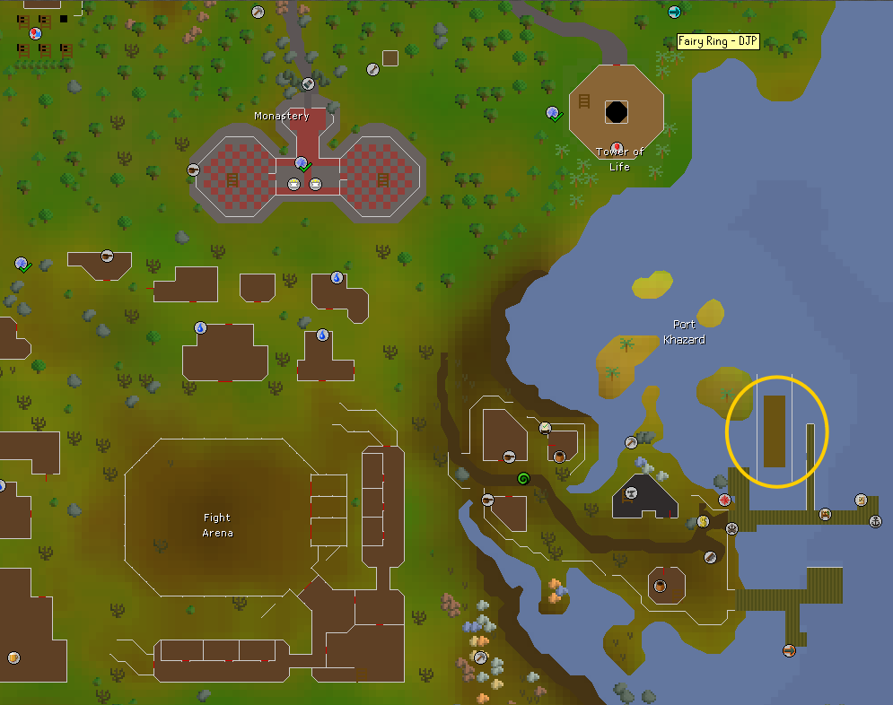 fishing traweler location in the osrs map.webp