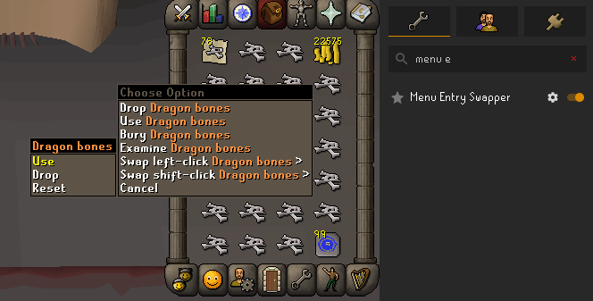 menu entry swapper right click use or drop on bones for max efficency.webp