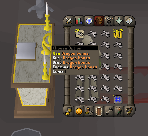 moving inventory and using menu stry swapper to gain more prayer exp per hour at poh.webp