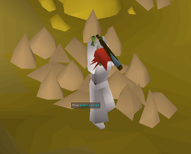 mining granite rock at desert south of bandit camp for fastest mining method.webp