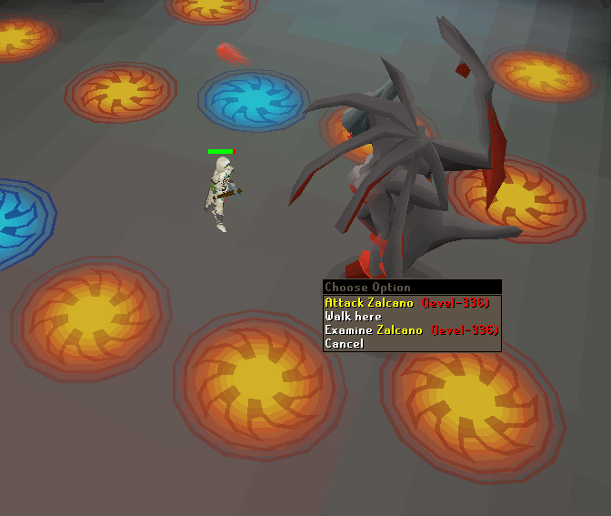 fighting zalcano boss at priffdinas dungeon for mining guide.webp