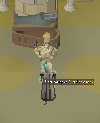 starting piramyd plunder minigame with guardian mommy.webp