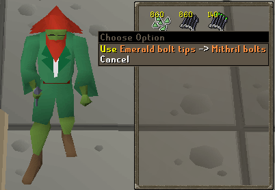 using emerald bolt tips to mithril bolts for fletching guide.webp