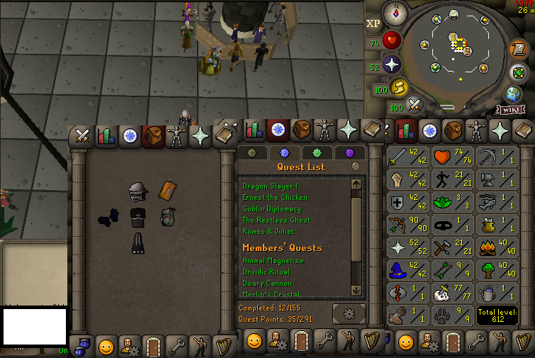 Brutal Black Dragon Alt 90 Ranged + Full void
