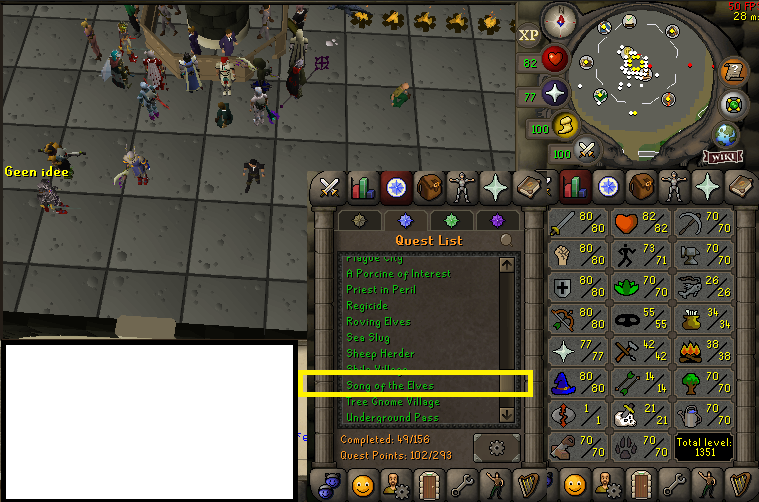 Gauntlet Ready Account with 80s in all combat stats