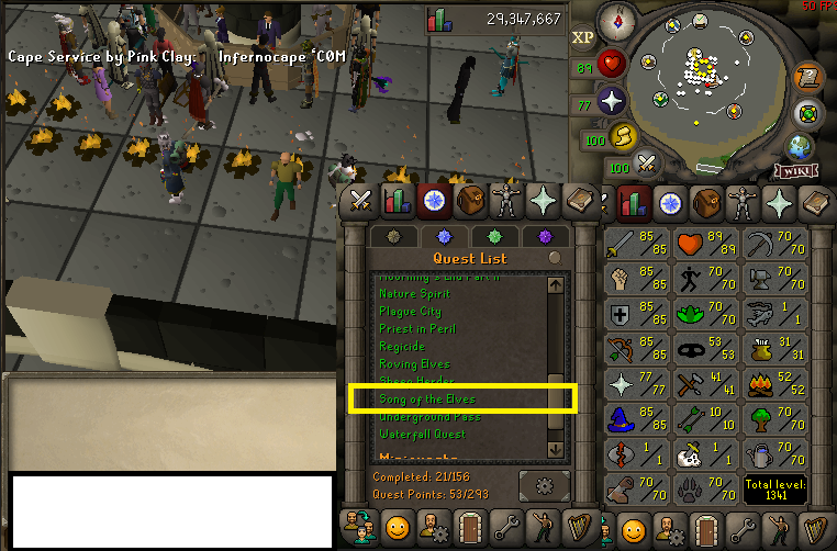 Gauntlet Ready Account 85s in combat stats