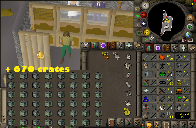 Hcim 99 firemaking + 70 agility + 83 hunter 
