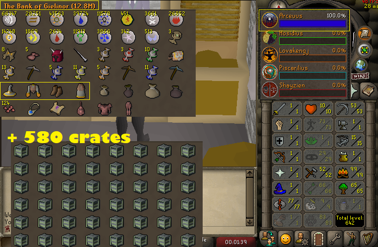 Hcim 99 Firemaking + 70 Agility + 83 Hunter + 77 Runecrafting + GOTR Outfit