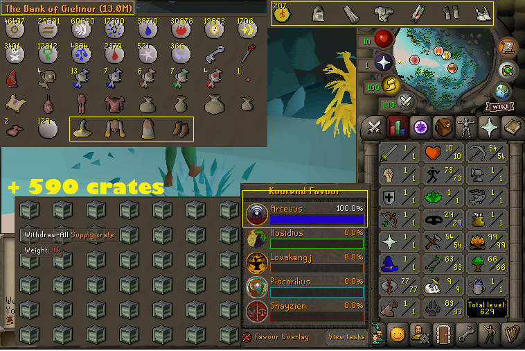 HCIM 99 Firemaking + 73 Agility + 83 Hunter + 77 Runecrafting - GOTR Outfit 