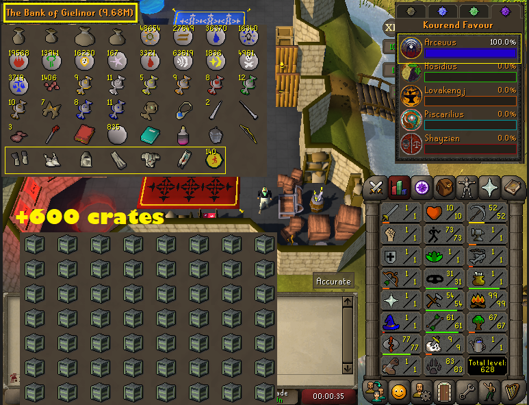 HCIM 99 Firemaking + 73 Agility + 83 Hunter + 77 Runecrafting