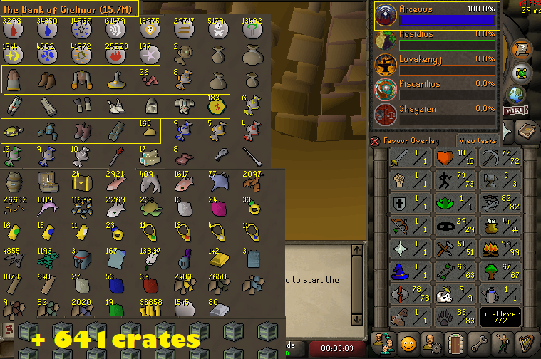 Hcim 99 Firemaking + 73 Agility + 83 Hunter + 78 Runecrafting + 72 Mining + 82 Fishing