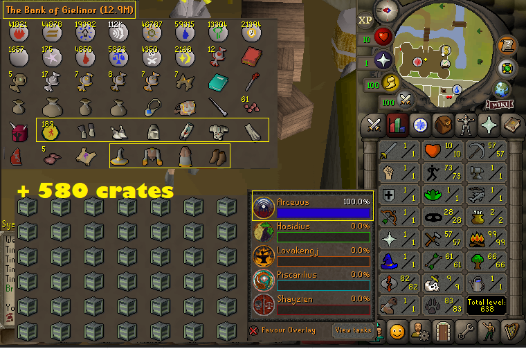 HCIM 99 Firemaking + 73 Agility + 83 Hunter + 82 Runecrafting