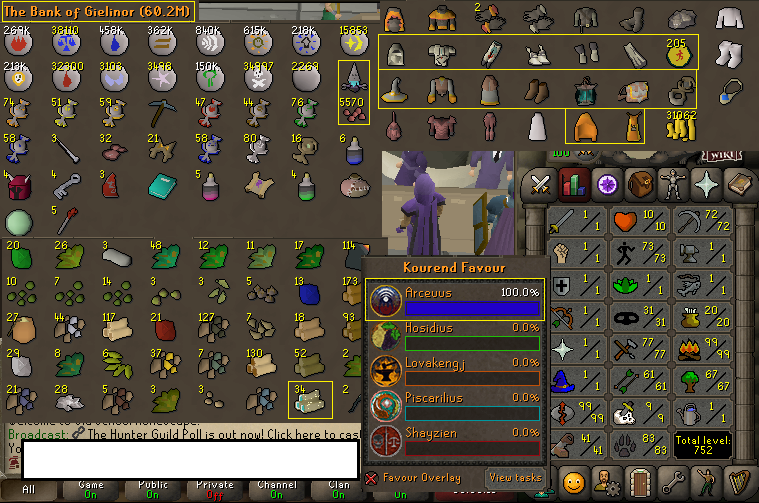 HCIM 99 Runecrafting + 73 Agility + 83 Hunter + 99 Firemaking + 72 Mining + 77 Crafting + GOTR Pet!
