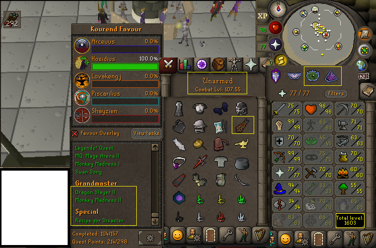 INSANE Maxed 75 Attack Med Level Account With Infernal Cape!
