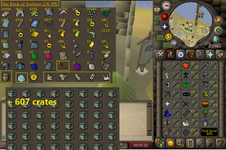 Ironman 99 Firemaking + 70 Agility + 99 Fishing + Tempoross Pet!