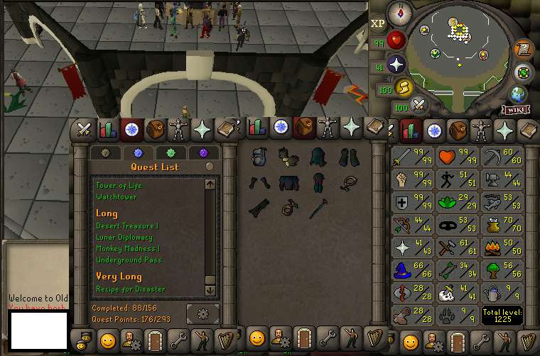 Maxed main with barrows gloves