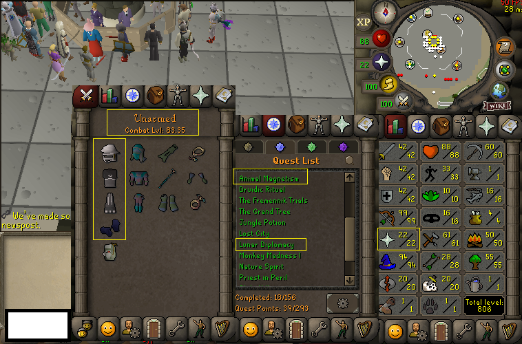 Void Pure 99 Ranged 94 Magic