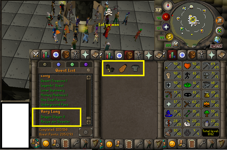 Rune Dragon / Vorkath ready alt account