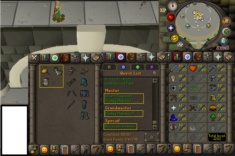 Starter Zerk Monkey Madness 2 + Barrows Gloves