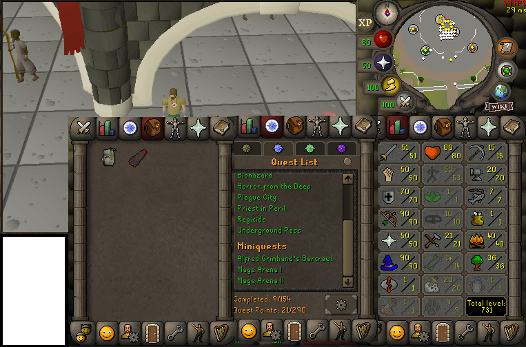 Zulrah Ready Account 90 Ranged 90 Magic